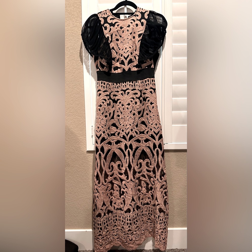 Pink and Black Dress